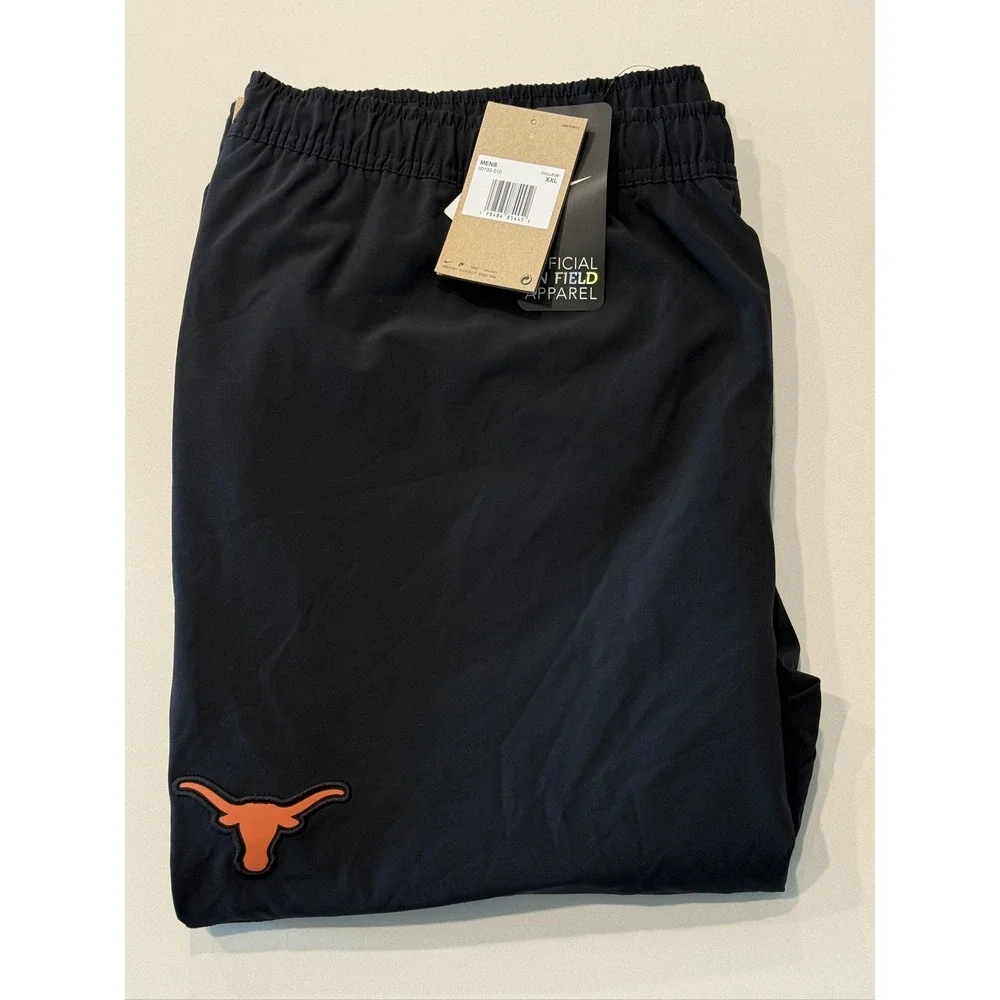 Nike University of Texas Longhorns Athletic Pants I10130-010 Black Grey XXL